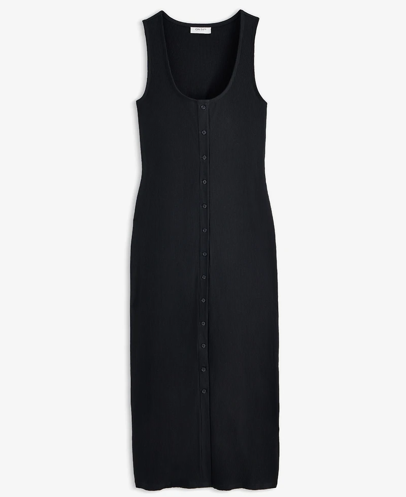 On 34th Women's Rib-Knit Button Down Midi Dress, Exclusively at Macy's