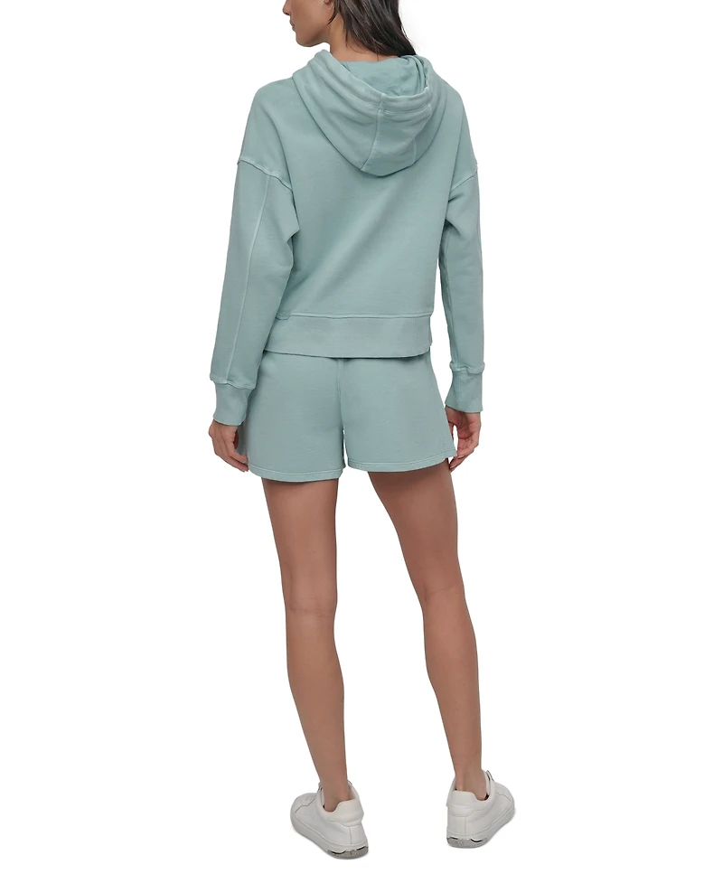 Dkny Sport Women's Cotton Embroidered Logo Pullover Hoodie