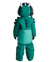 Roarsome Little Girls Spike the Dinosaur Ski Jacket