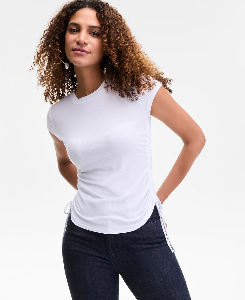 I.n.c. International Concepts Women's Side-Tie T-Shirt, Exclusively at Macy's
