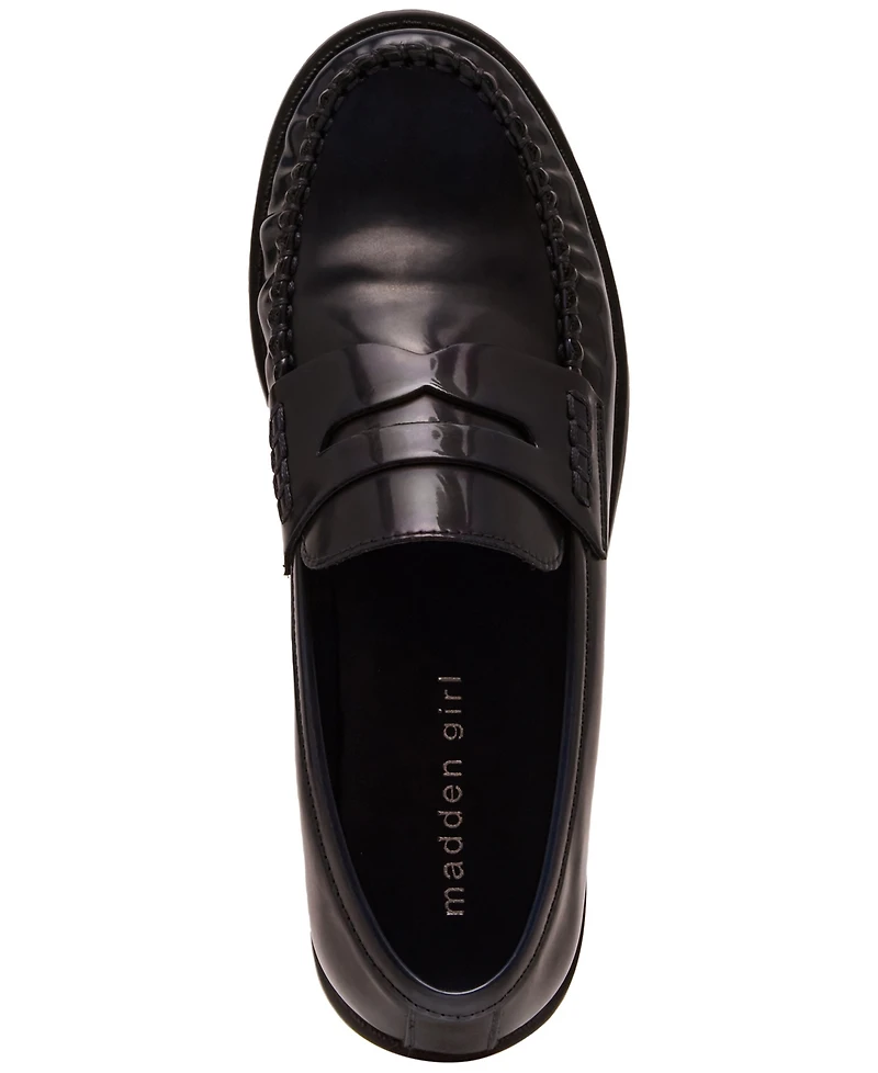 Madden Girl Prep Moc-Toe Tailored Loafer Flats