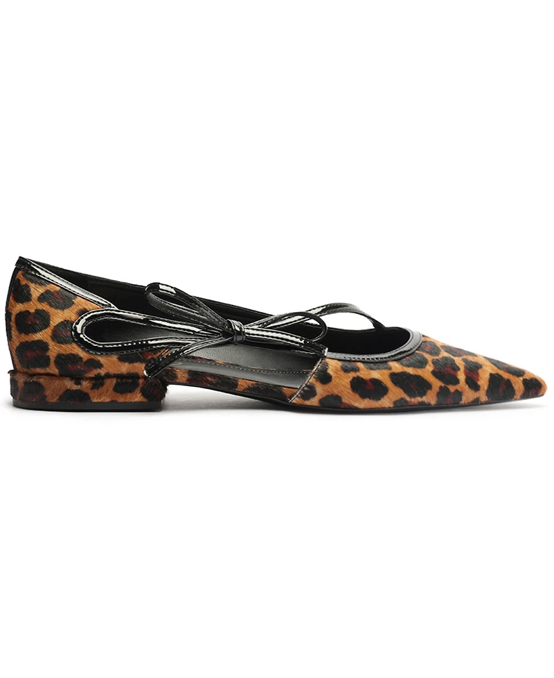Arezzo Women's Tessa Pointed Toe Ballet Flats