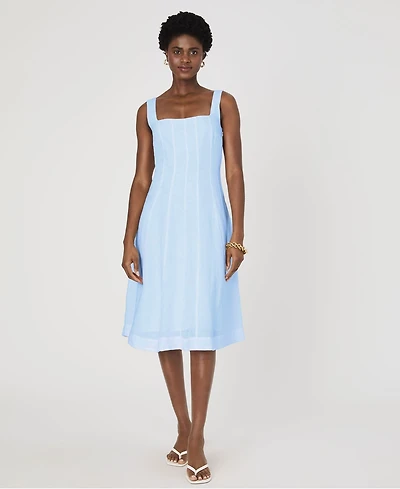 French Connection Women's Birdie Square-Neck A-Line Dress