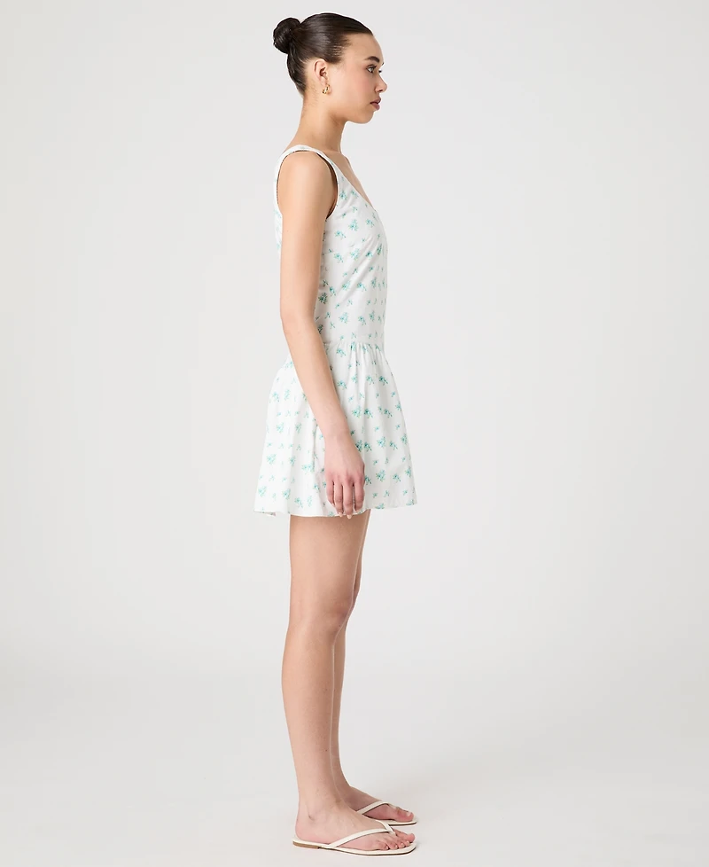 French Connection Women's Anna Fleur Ruched Minidress