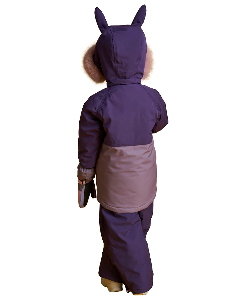 Roarsome Little Girls Hop the Bunny Ski Jacket