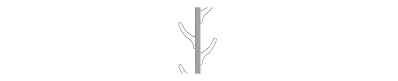Wall-Mounted Hook Rack – 8 Hooks for Coats, Hats & Accessories