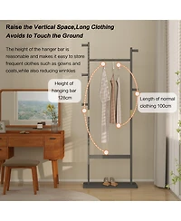 Streamdale Athenian Grey Coat Rack Solid Wood, Easy Assembly, Ideal for Entryway or Bedroom