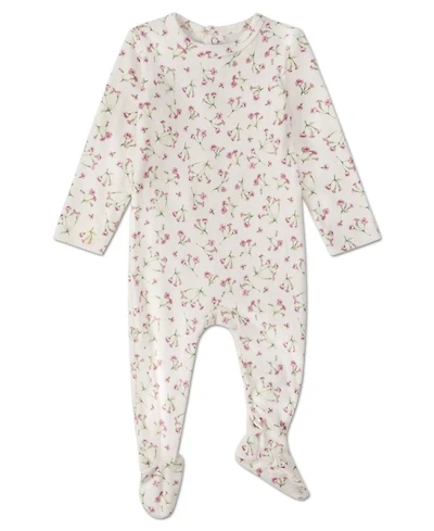 MeMoi Baby Girls "Full Bloom" Floral Pointelle Footie
