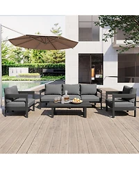 Streamdale Outdoor seating set, thick cushions, comfy, for lawns, patios, poolside