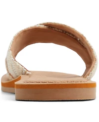 Roxy Women's Andreya Raffia Slip-On Sandals