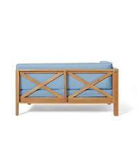 Streamdale Acacia Wood Outdoor Sectional Sofa Set