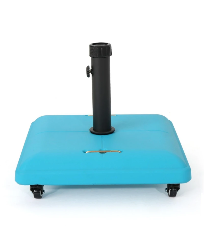 Streamdale Teal Concrete Umbrella Base - Outdoor Patio Stand