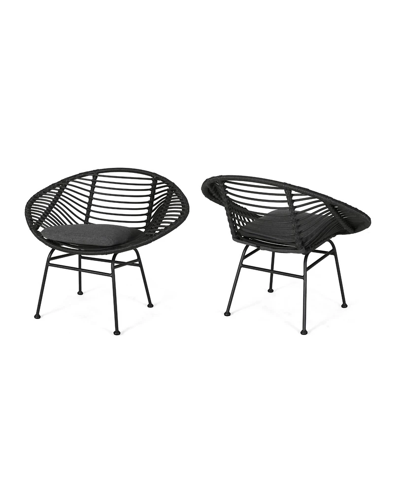 Streamdale Modern Outdoor Basket Chair Set - Relax in Style
