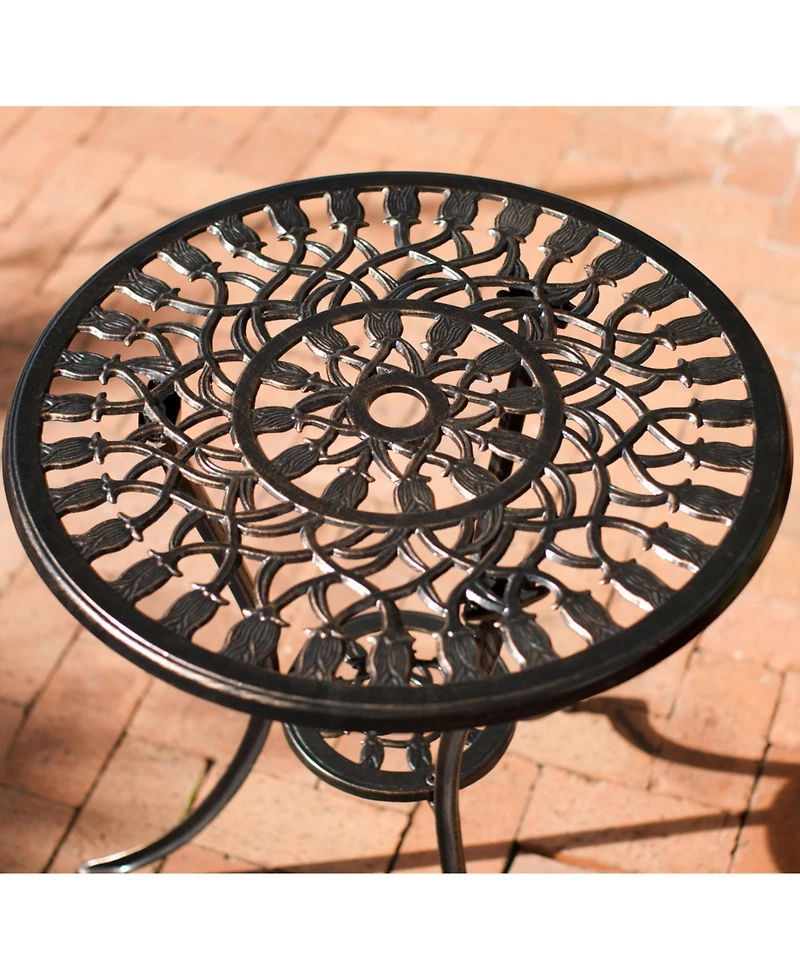 Streamdale Copper Tulip Bistro Set - Table & 2 Chairs