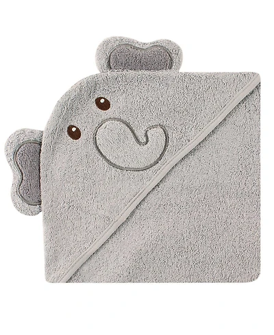 Luvable Friends Unisex Cozy Cotton Critter Hooded Drying Towel