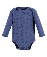Touched by Nature Baby Boys 5Pk Long Sleeve Organic Bodysuits