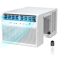 Cowsar 12000 Btu U-Shaped Window Air Conditioner Cools up to 450 Sq.Ft with 6 Modes 24H Timer, Window Ac Units, Easy to Install, Low Noise, Remote Con