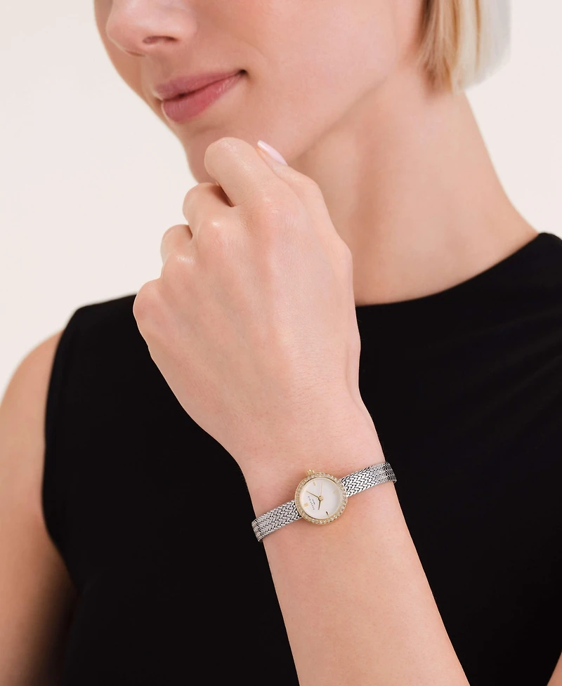 Rosefield Mini Small Edit Women's Two Tone Stainless Steel Bracelet Watch 20.4mm
