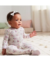 Gerber Baby Girls Sleep N' Play Pajamas, 4-pack