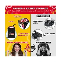 Ninja Superstar | 2-in-1 Corn Hole Games for Kids | 5-Second Setup | Ninja Kids Toys | Bean Bag Toss Game for Kids
