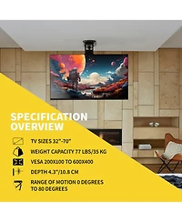 ProMounts Motorized Ceiling Tv Mount For Tvs 32"