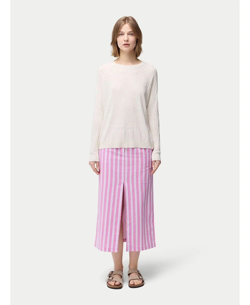 Gobi Cashmere Women's Silk Cashmere Textured Sweater