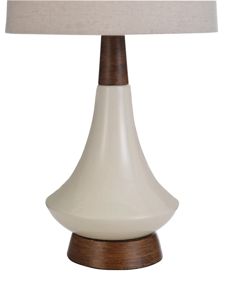 StyleCraft Home Collection 18.5" Mid Century Modern Ceramic Table Lamp