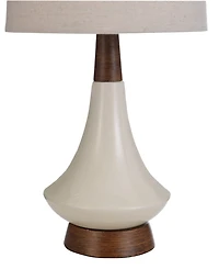 StyleCraft Home Collection 18.5" Mid Century Modern Ceramic Table Lamp