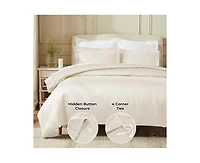 Superior Egyptian Cotton 850 Thread Count Solid Duvet Cover Set, King/California King
