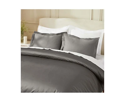 Superior Egyptian Cotton 850 Thread Count Solid Duvet Cover Set, King/California King