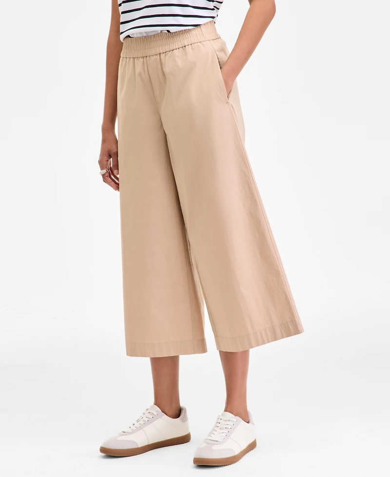 On 34th Women's High-Rise Cropped Wide-Leg Pants
