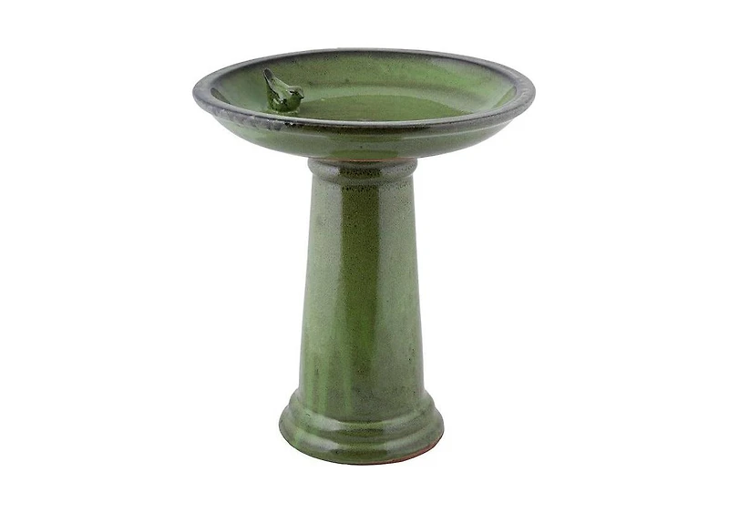 Ceramic Outdoor Garden Birdbath for Backyard Bird Watching and Decoration