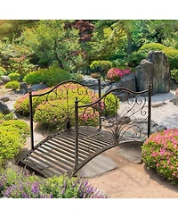 Outdoor Heavy-Duty Metal Garden Bridge for Durable Landscape Decoration
