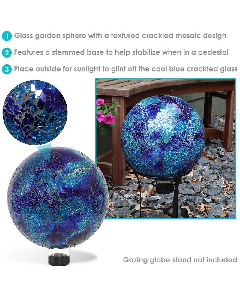 Mosaic Glass Gazing Globe - 10"
