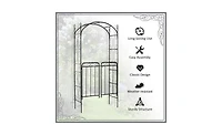 Garden Arch – Decorative Archway for Garden, Backyard, or Outdoor Pathway Accent
