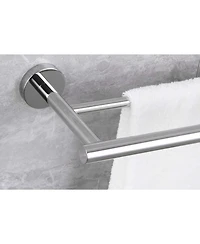 Double Towel Bar for Efficient Bathroom Storage and Organization