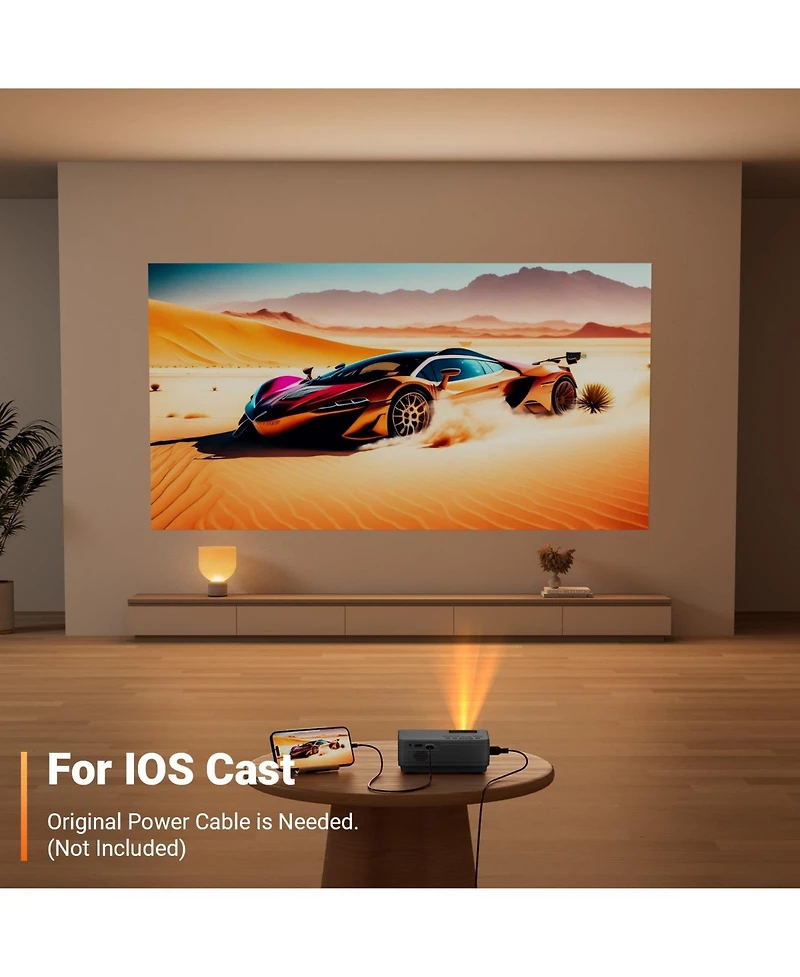 Elephas Mini Projector 1080P Portable Projector, Compatible with iOS/Android/ Windows/Tv/Hdmi/Usb 1PC