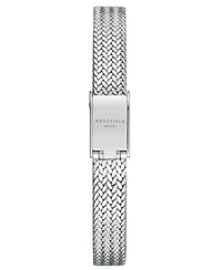 Rosefield Mini Oval Women's Silver Tone Stainless Steel Bracelet Watch 22mm