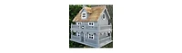 Wooden Cottage Bird House with Removable Back for Easy Cleaning and Outdoor Use