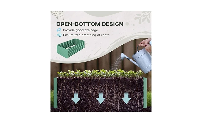 Garden Bed High-Quality Wooden Planter for Vegetables, Flowers, and Herbs