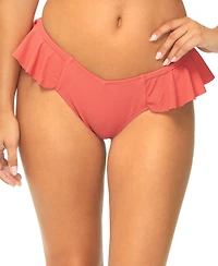 Raisins Juniors' Cabo Ruffled Bikini Bottoms