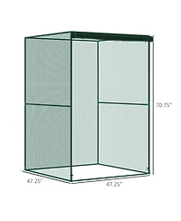Walk-in Mini Greenhouse for Compact Gardening and Plant Protection