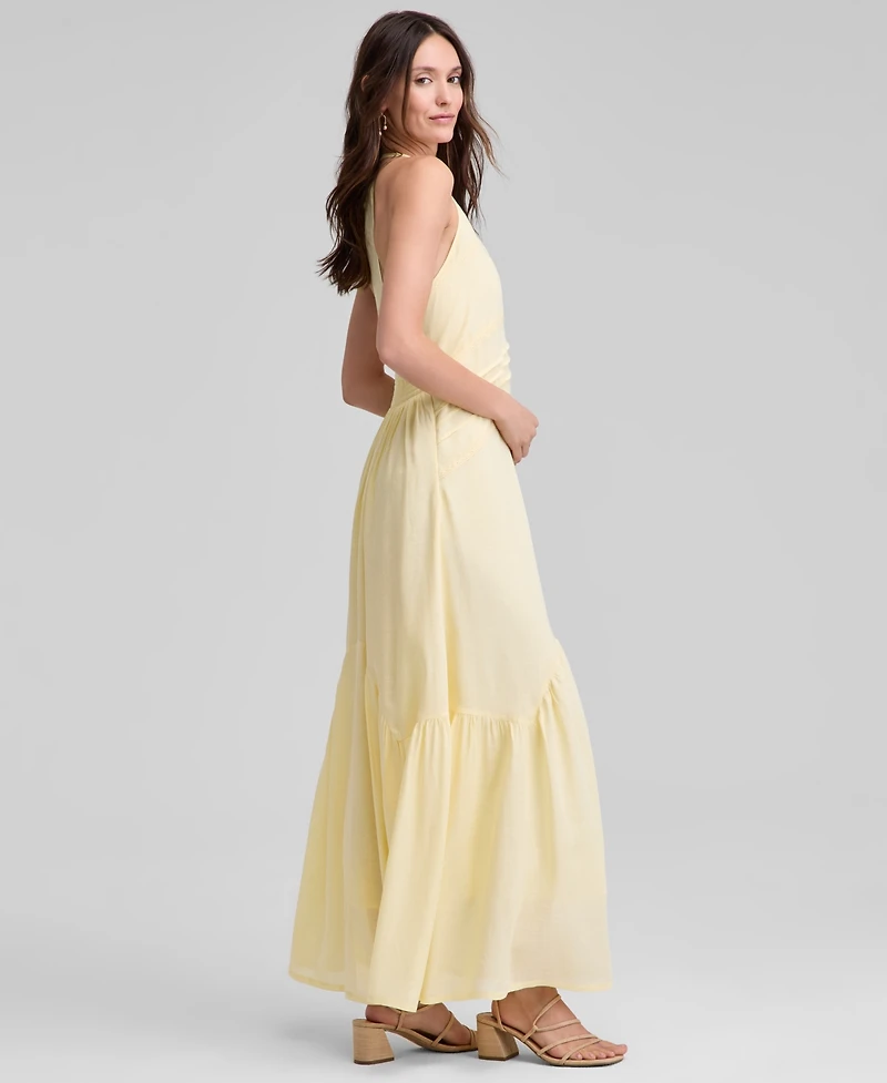 And Now This Women's Pintuck-Pleat Halter Maxi Dress, Exclusively at Macy's