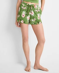 State of Day Women's Floral Knit Drawstring Shorts Xs-3X, Exclusively at Macy's