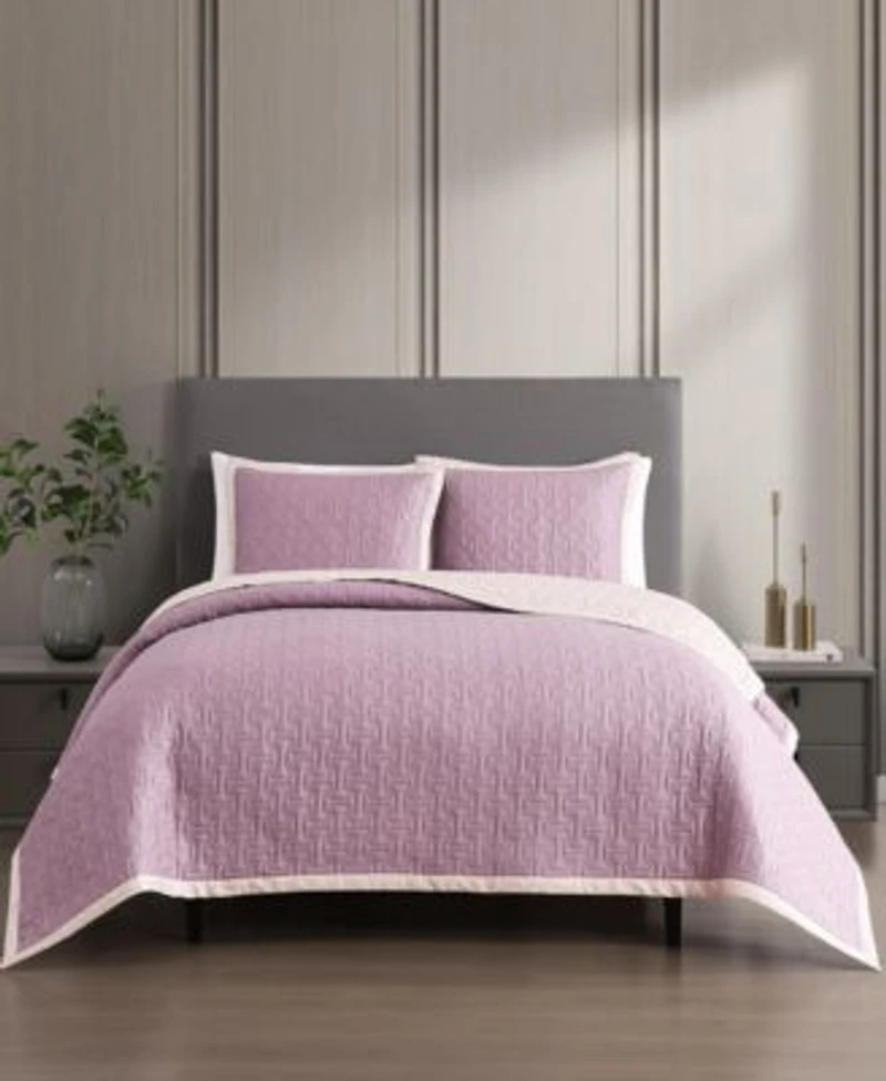 Bebejan Dahlia Purple 100 Cotton Sateen 5 Piece Reversible Comforter Set