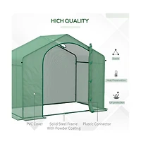 Mini Walk-In Greenhouse, Spacious Garden Structure for Easy Plant Care and Growth