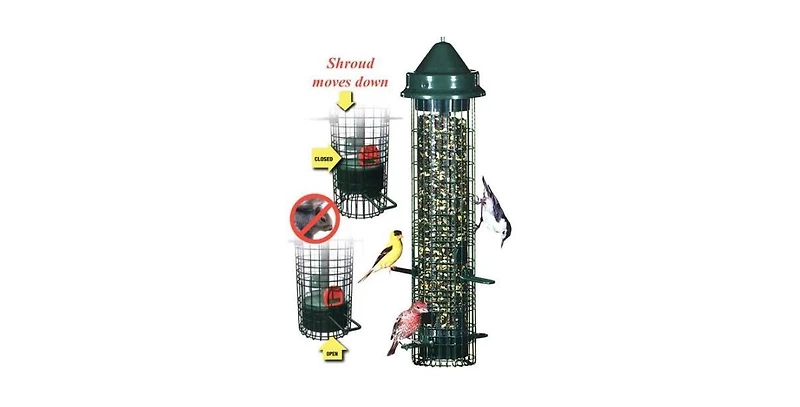 Squirrel-Proof Bird Feeder Holds 1.4 Quarts of Bird Seed for Outdoor Use