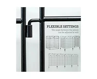 4 Pack Steel Foldable Fence Trellis Panel Animal Barrier