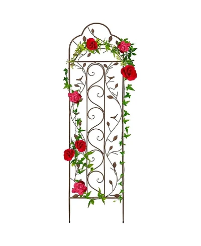 Outdoor Iron Garden Trellis for Climbing Plants and Garden Support