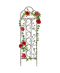Outdoor Iron Garden Trellis for Climbing Plants and Garden Support